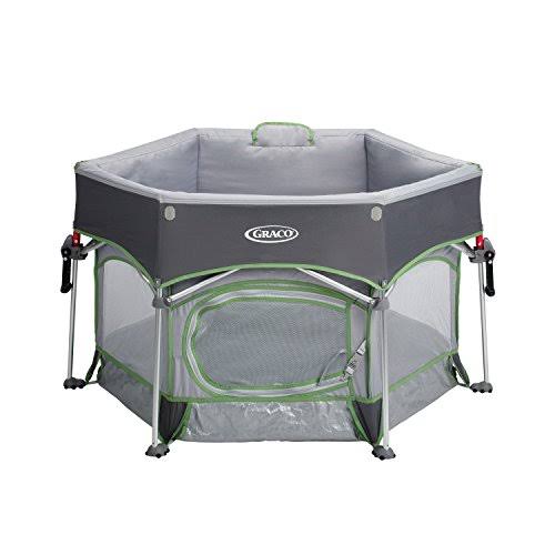 Graco Pack &n Play Playard with Automatic Folding Feet - Stratus , Gray