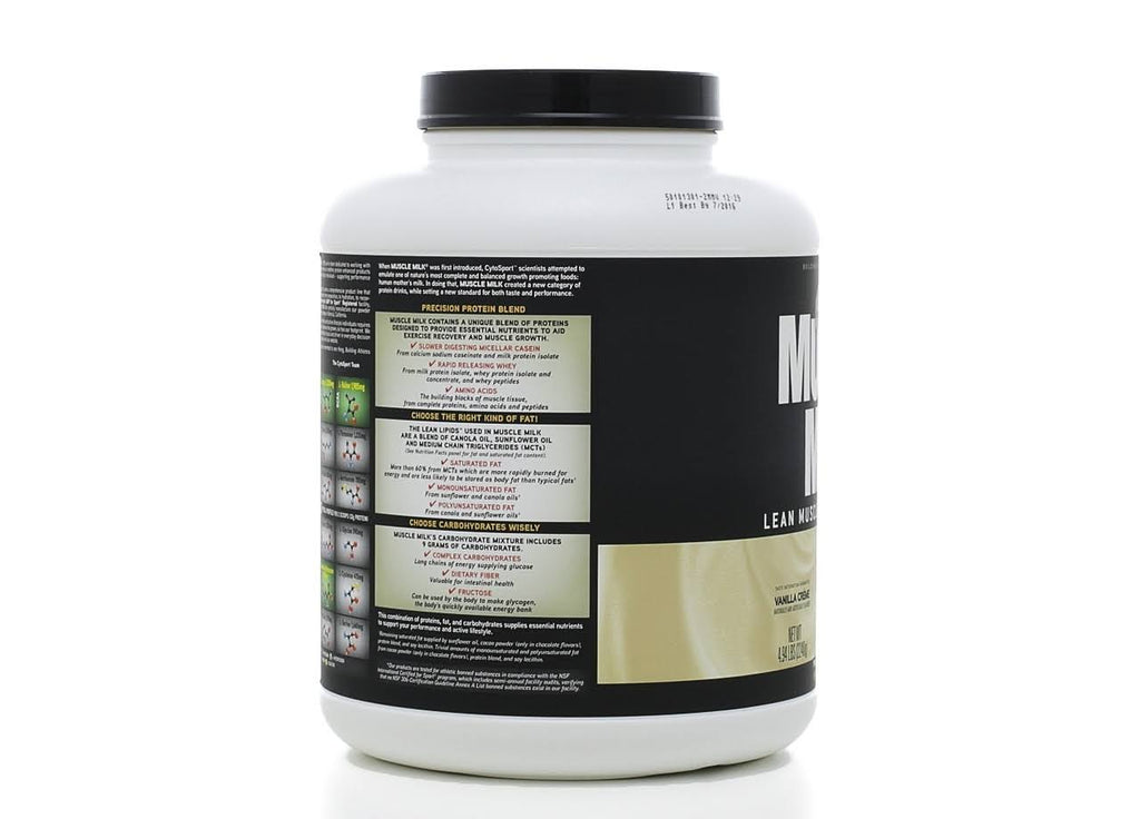 Muscle Milk Genuine Protein Powder, Vanilla Creme - 4.94 lb